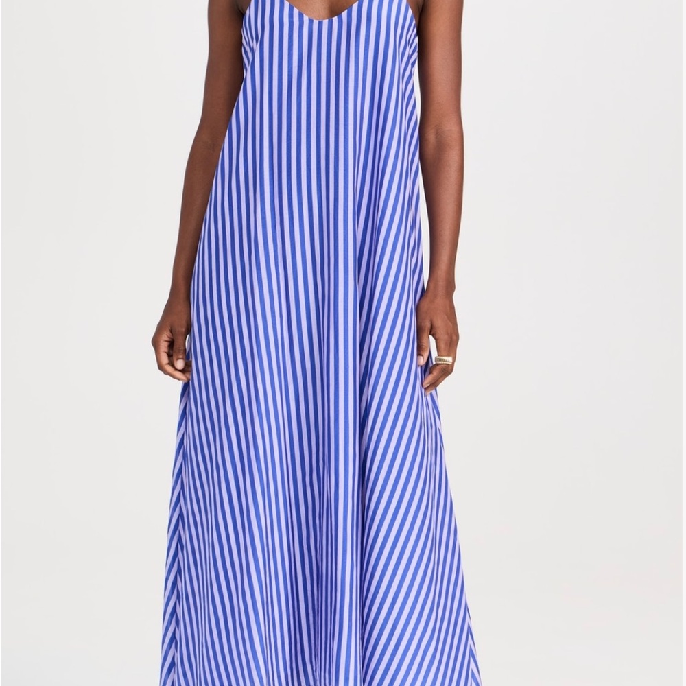 XiRENA Blue Striped Maxi Dress